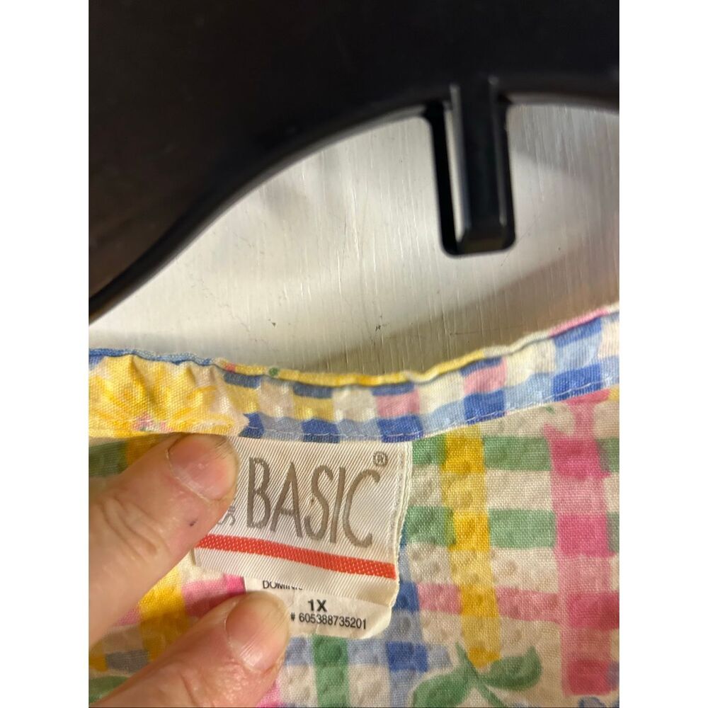 Simply Basic Granny Robe 1x Snap Buttons Front Po… - image 5